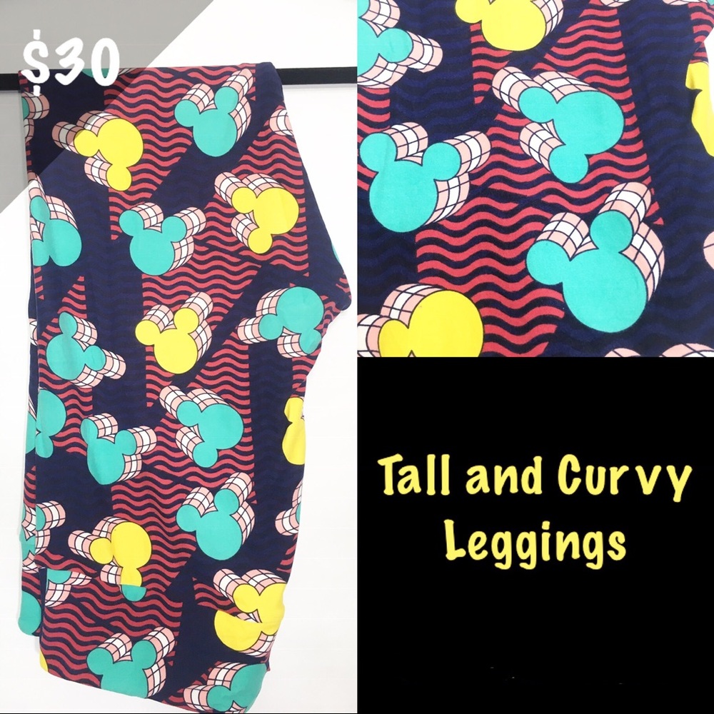 NWT LuLaRoe Disney TC Leggings Retro